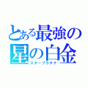 とある最強の星の白金（スタープラチナ）