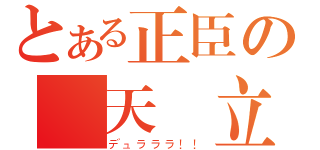 とある正臣の黃天當立（デュラララ！！）