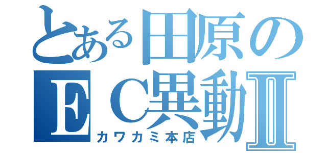 とある田原のＥＣ異動Ⅱ（カワカミ本店）