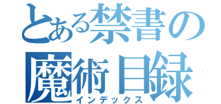 とある禁書の魔術目録（インデックス）