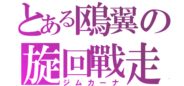 とある鴎翼の旋回戰走（ジムカーナ）