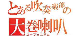 とある吹奏楽部の大巻喇叭（ユーフォニアム）