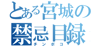 とある宮城の禁忌目録（チンポコ）