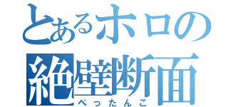 とあるホロの絶壁断面（ぺったんこ）