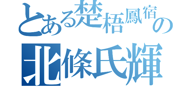 とある楚梧鳳宿の北條氏輝（）