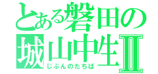 とある磐田の城山中生Ⅱ（じぶんのたちば）