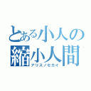 とある小人の縮小人間（アリスノセカイ）