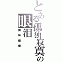 とある孤独寂寞の眼泪Ⅱ（獨特傑傑）