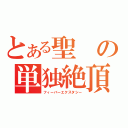 とある聖の単独絶頂（フィーバーエクスタシー）