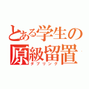 とある学生の原級留置（ダブリング）