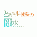 とある歩団塾の健水（インデックス）