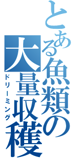 とある魚類の大量収穫Ⅱ（ドリーミング）