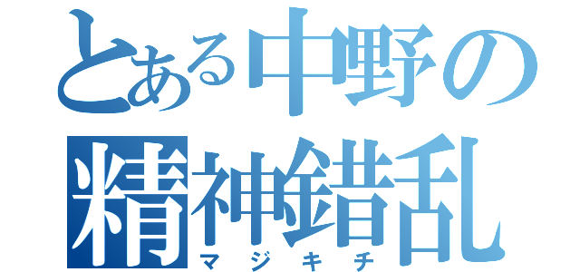 とある中野の精神錯乱（マジキチ）