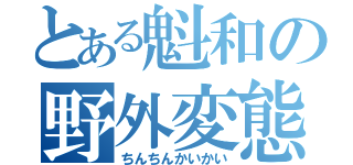 とある魁和の野外変態（ちんちんかいかい）