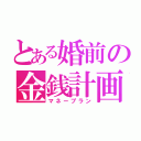 とある婚前の金銭計画（マネープラン）