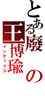 とある廢の王博瑜（インデックス）