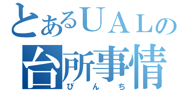 とあるＵＡＬの台所事情（ぴんち）