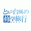 とある台風の修学旅行（おきなわ）