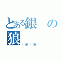 とある銀の狼（✖銀☩狼✖）