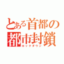 とある首都の都市封鎖（ロックダウン）