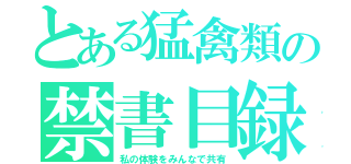 とある猛禽類の禁書目録（私の体験をみんなで共有）