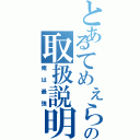 とあるてめぇらの取扱説明書（俺は最強）