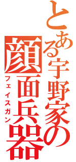 とある宇野家の顔面兵器（フェイスガン）