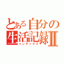 とある自分の生活記録Ⅱ（インデックス）