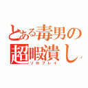 とある毒男の超暇潰し（ソロプレイ）