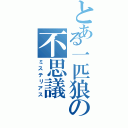 とある一匹狼の不思議（ミステリアス）