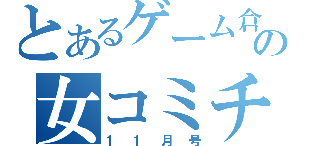 とあるゲーム倉庫の女コミチラシ（１１月号）