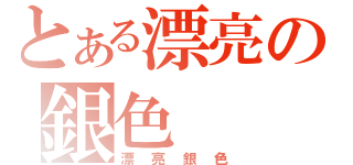 とある漂亮の銀色（漂亮銀色）