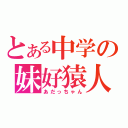 とある中学の妹好猿人（あだっちゃん）