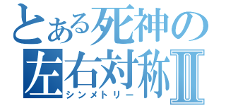 とある死神の左右対称Ⅱ（シンメトリー）