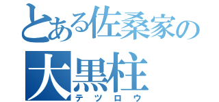 とある佐桑家の大黒柱（テツロウ）