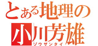 とある地理の小川芳雄（ゾウザンタイ）