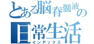 とある脳脊髄液減少症患者の日常生活（インデックス）