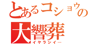 とあるコショウの大響葬（イヤラシイ…）