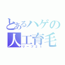 とあるハゲの人工育毛（リーブ２１）