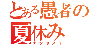 とある愚者の夏休み（ナツヤスミ）