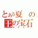 とある夏の王の宝石の日（はなび）