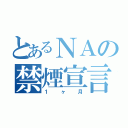 とあるＮＡの禁煙宣言（１ヶ月）