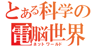 とある科学の電脳世界（ネットワールド）