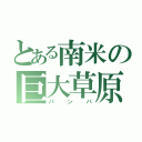 とある南米の巨大草原（パンパ）