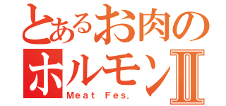 とあるお肉のホルモン祭りⅡ（Ｍｅａｔ　Ｆｅｓ．）