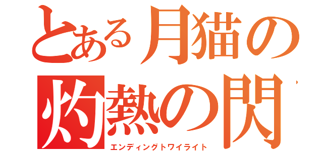 とある月猫の灼熱の閃光（エンディングトワイライト）