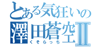 とある気狂いの澤田蒼空Ⅱ（くそらっち）