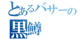 とあるバサーの黒鱒（）