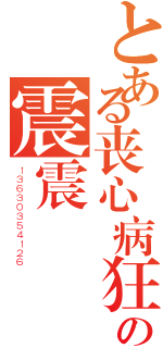 とある丧心病狂の震震（１３６３０３５４１２６）