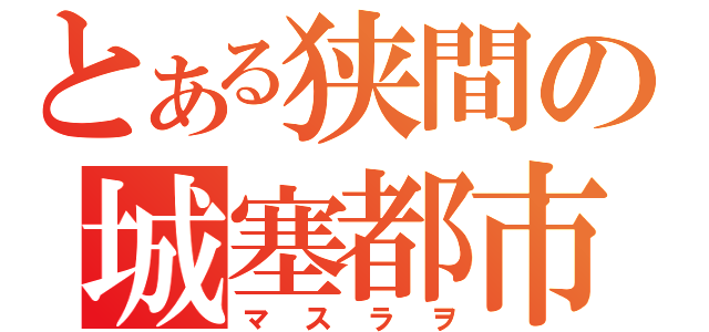 とある狭間の城塞都市（マスラヲ）